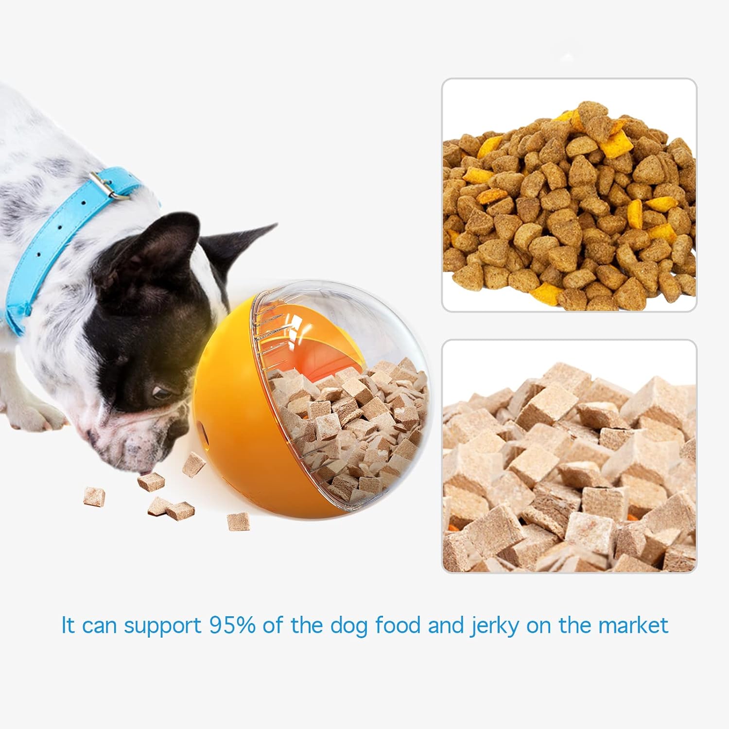 Dog Treat Ball, Interactive Squeaky Mental Stimulation Toys, Slow Feeder Puzzle Toys for Medium/Large Dog Breeds - Image 5