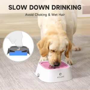 ELS PET Travel Bowl, No Spill, No Drip Slow Water Feeder/Dispenser for...