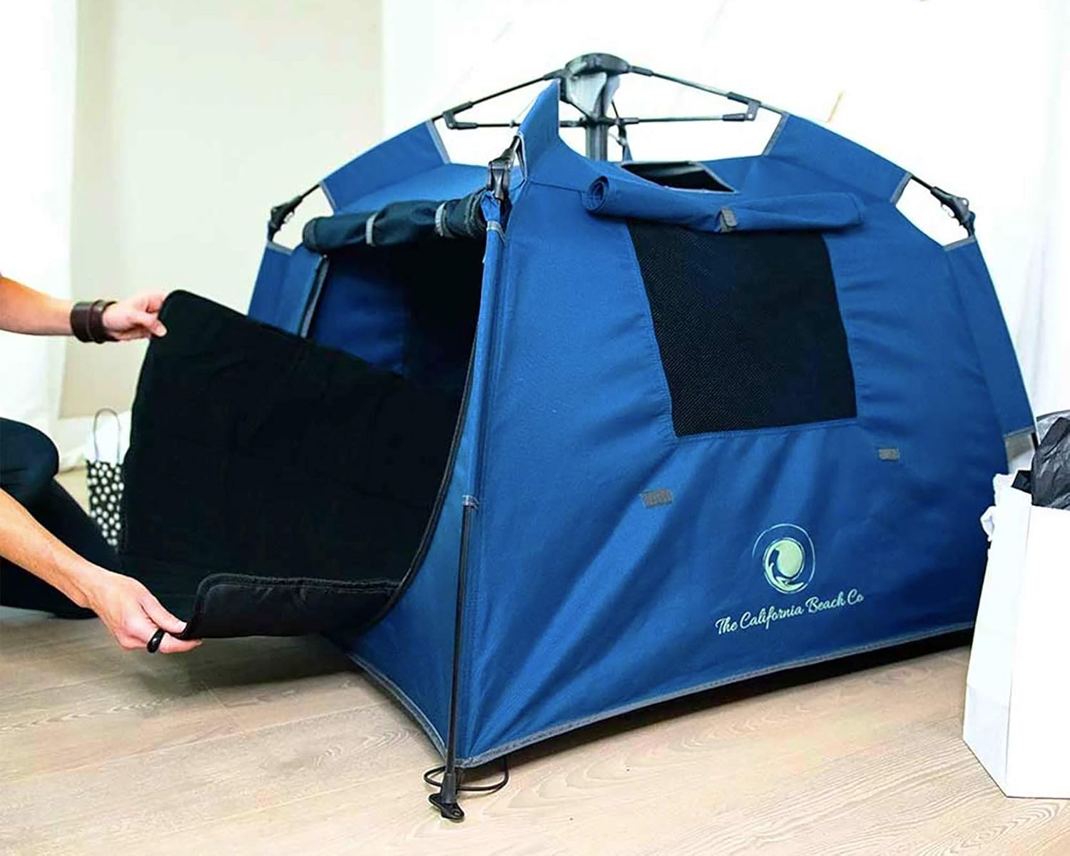 Pop 'N Go Pets Playpen - Pop Up Portable Lightweight Folding Animal Kennel for Indoor & Outdoor Play - Perfect Canopy Play Pen for Any Puppy Kitten or Pet (Mattress Pad) - Image 2