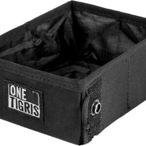 OneTigris Military Pet Bowl Collapsible 32 oz Treat Food & Water Holder for Small to Medium Puppy Dog