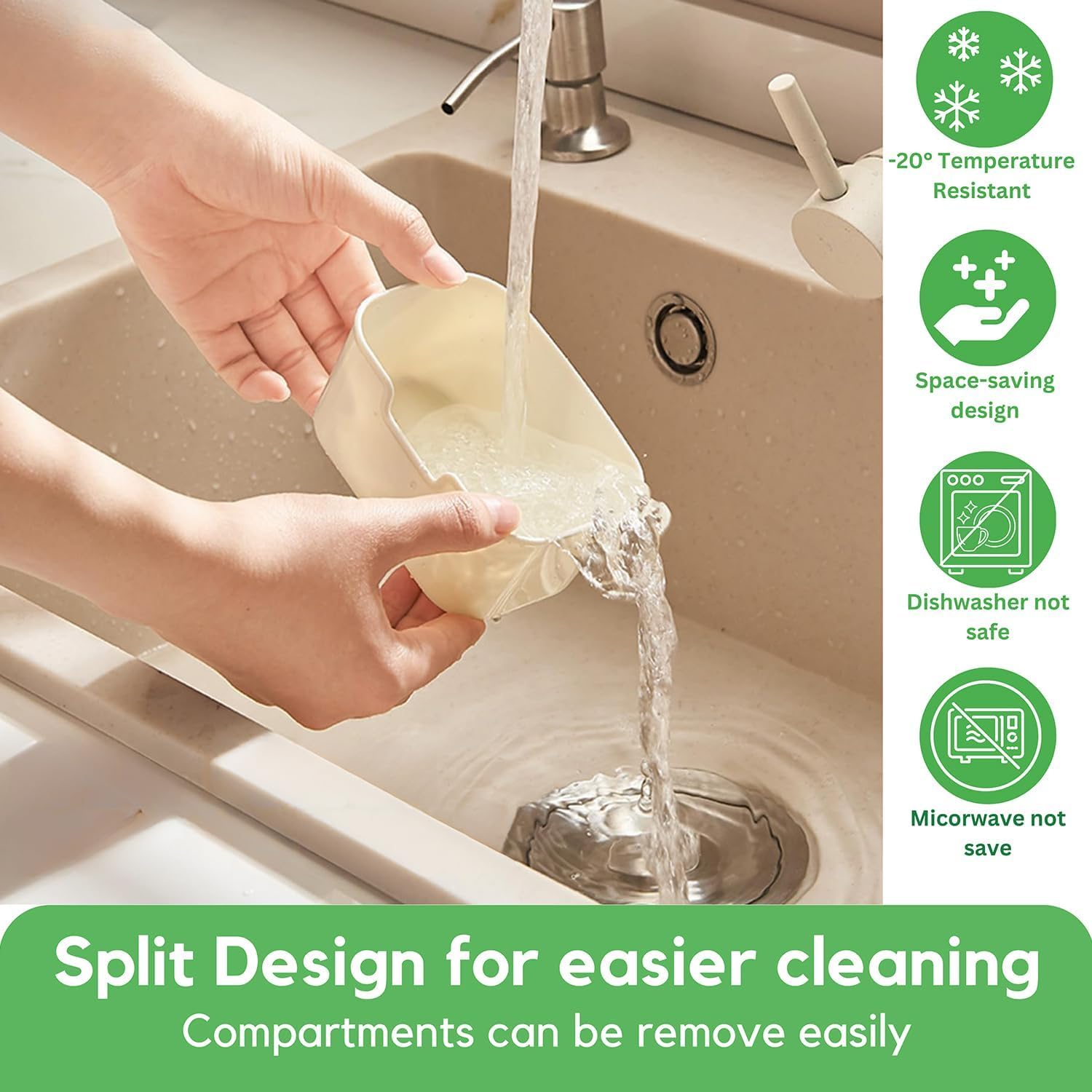 Snackle Box Container, Premium 2-Pack Divided Serving Tray & Lid with 8 Compartments, Durable Snackle Boxes for Travel & Parties – Snack box container, Perfect for Treats & Gifts (PET) - Image 4