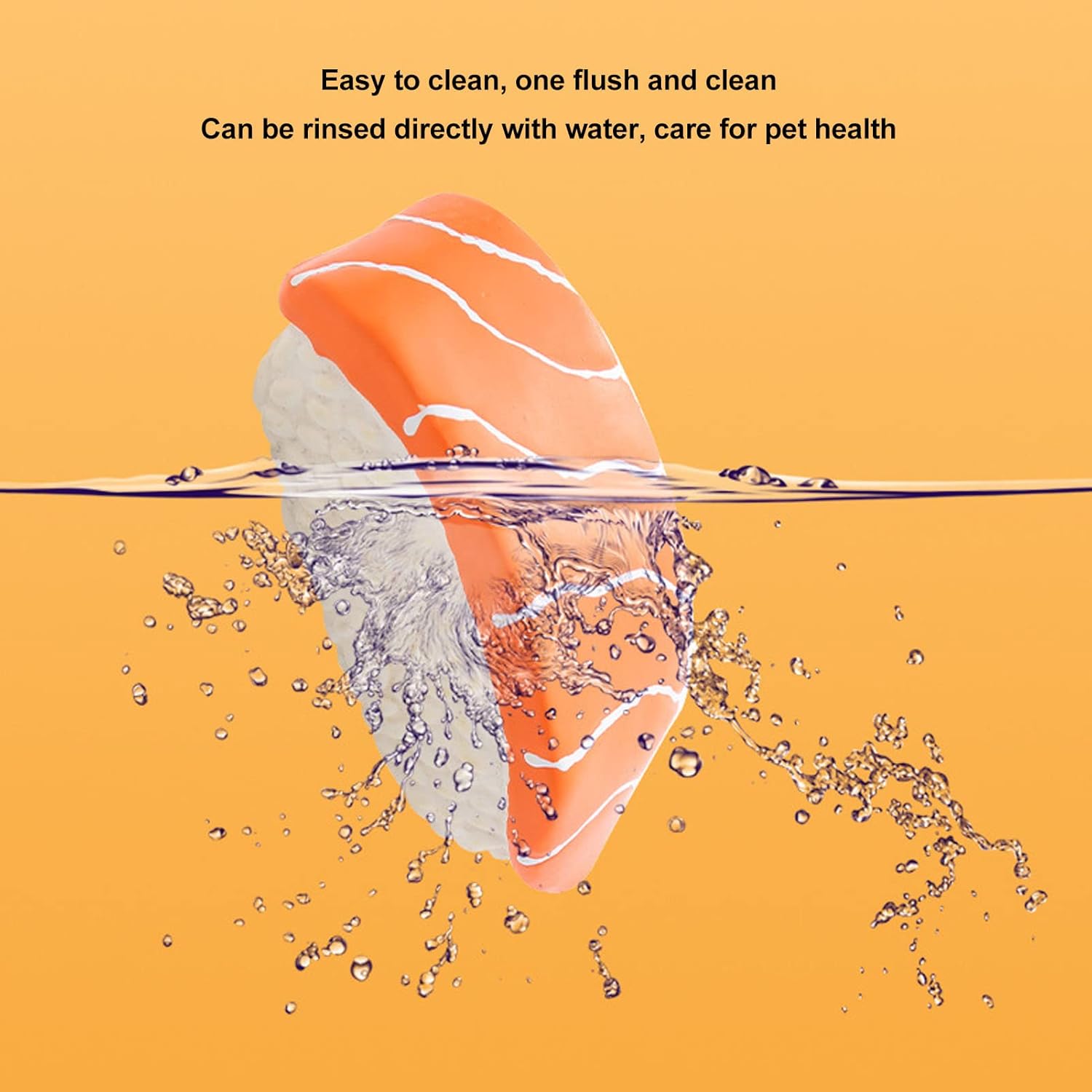 JTLB 3Pack Sushi Shaped Dog Toy, Soft Latex Squeaky Toy for Small to Medium Dogs, Innovative Food Themed Canine Play Toys, Sushi Dog Toy Set - Image 4