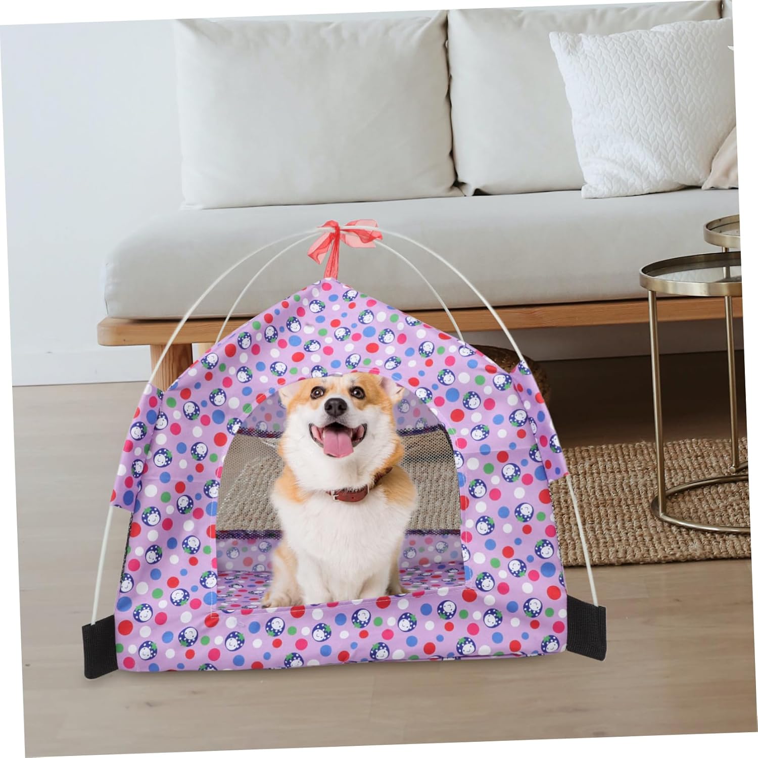 Pet Tent for Dog and Cat Outdoor Sun Shelter House Mesh Tent Easy to Wide Door Ventilated - Image 4