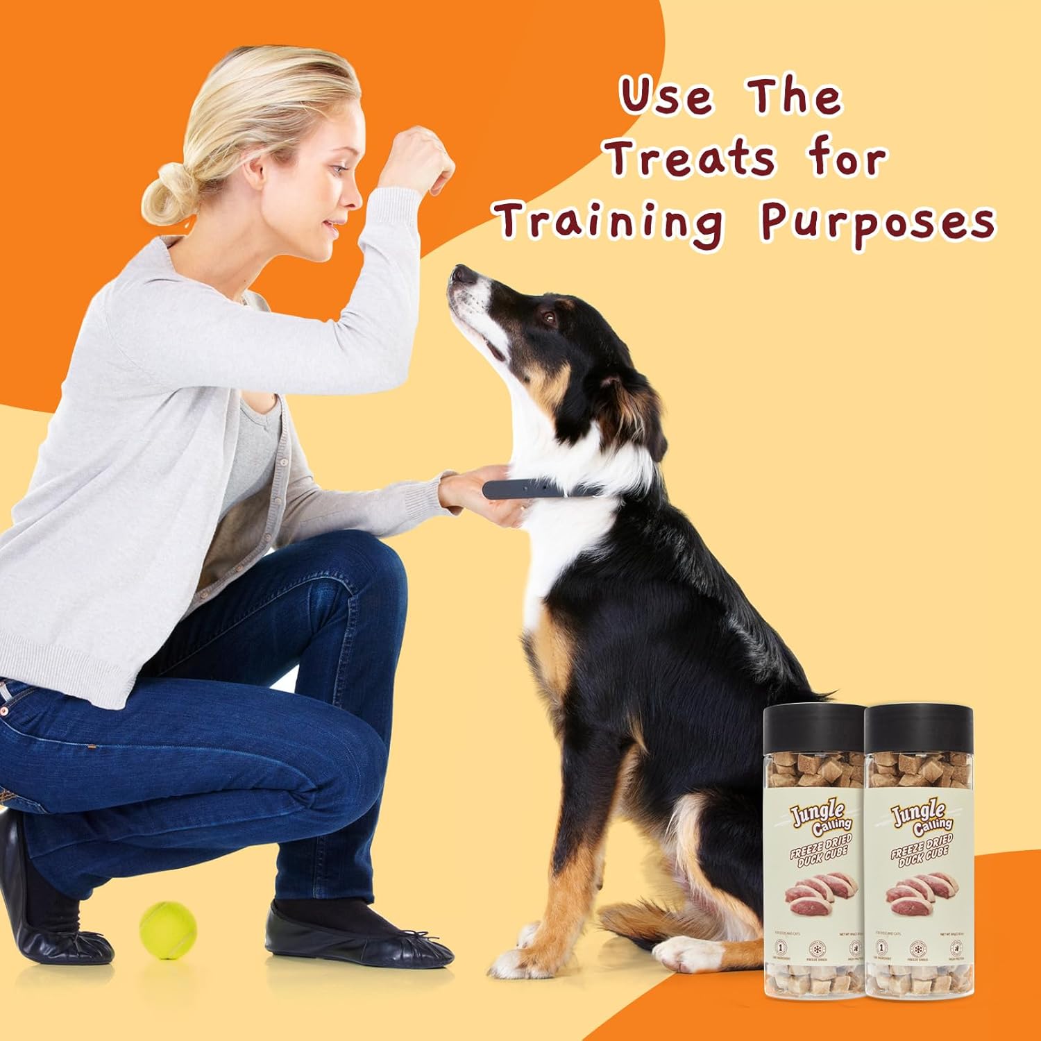 Jungle Calling Freeze Dried Duck Dog & Cat Treats - High Protein, Low Fat, Made with a Single Ingredient - Perfect for Training and Snacking, 2.8 oz (Duck Cube) - Image 7