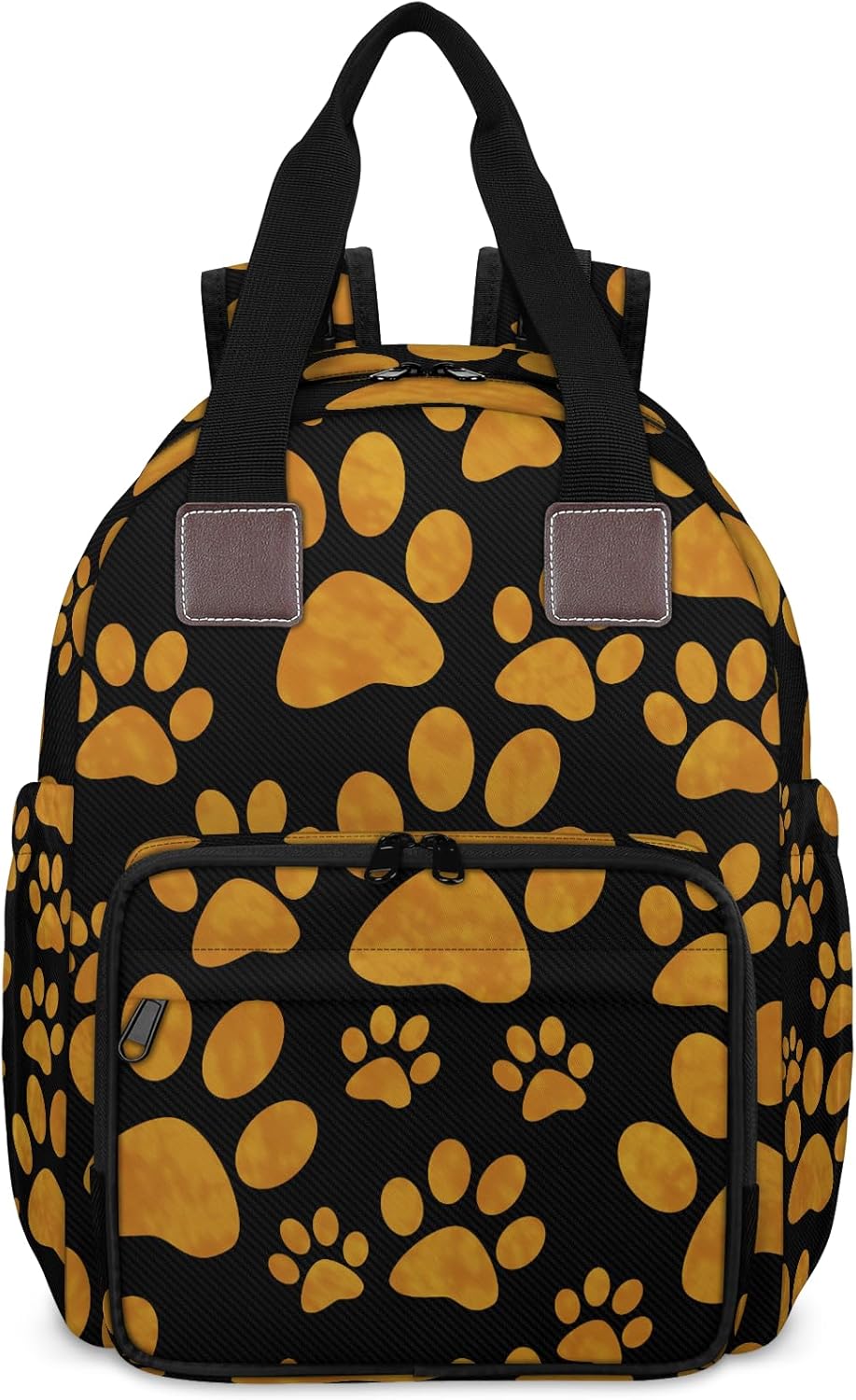 Animal Dog Paw Prints Diaper Bag Backpack Baby Essentials Travel Tote Bag with USB Charging Port Large Waterproof Moms Dads Backpack for Work Travel Holiday - Image 2