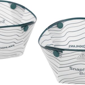 Coghlan’s Snapfold™ Bowls 2-Pack – Collapsible, Lightweight and Leakproof for Camping, Hiking, Travel, Picnics, and Outdoor Adventures, BPA-Free, Foldable Space-Saving Design for Easy Storage