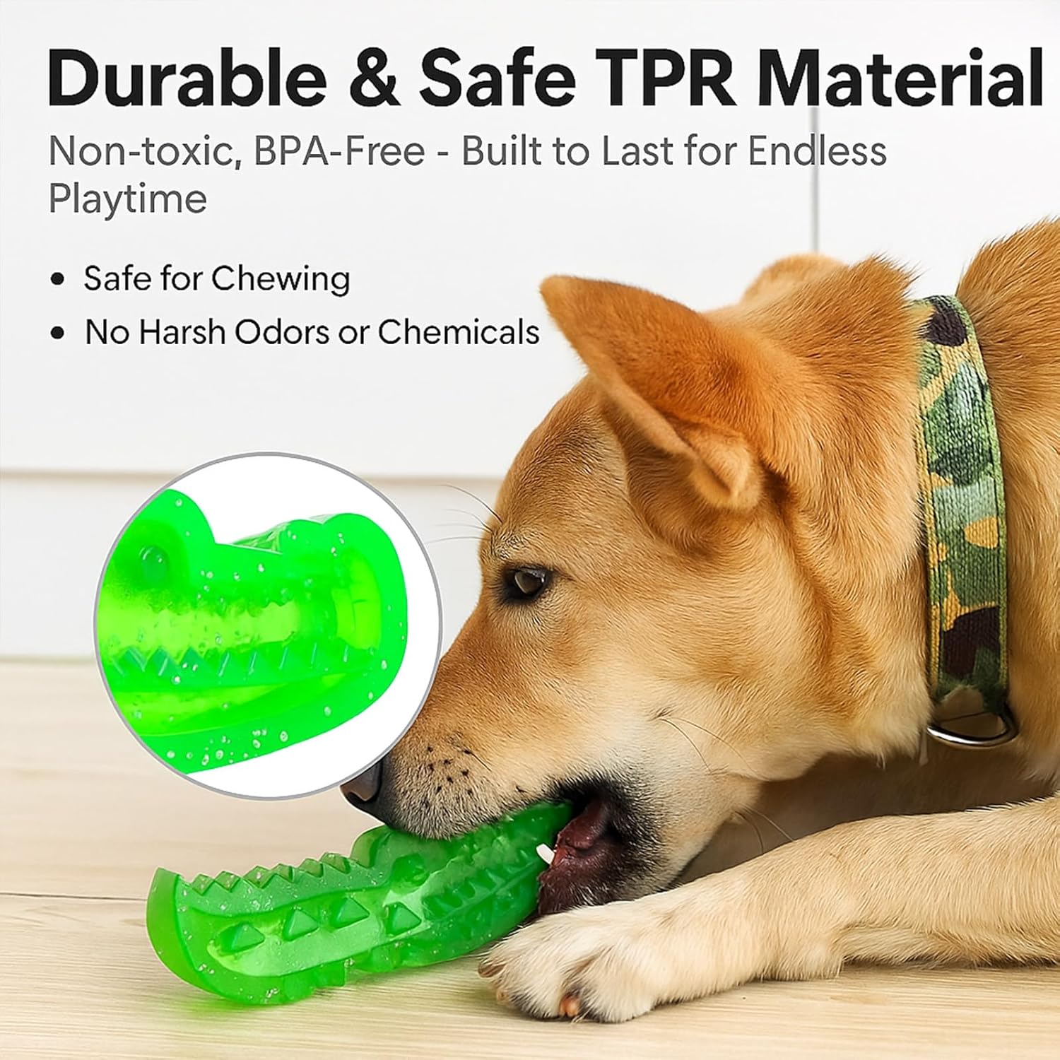 Lettuce Pets 2-Pack Dog Slow Feeder Puzzle Toy – 3-in-1 Slow Feeder Puzzle & Treat Dispensing Alligator Toy for Dogs, Teeth Cleaning & Anxiety Relief, Durable Chew Toy (Small *1) - Image 5