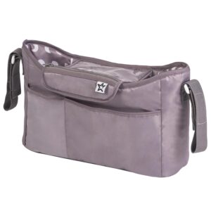 Tiny Twinkle Universal Stroller Organizer with Adjustable Strap - Waterproof Stroller Caddy Fits Baby Jogger, Nuna, Graco, Donna and Bugaboo Strollers (Luna）