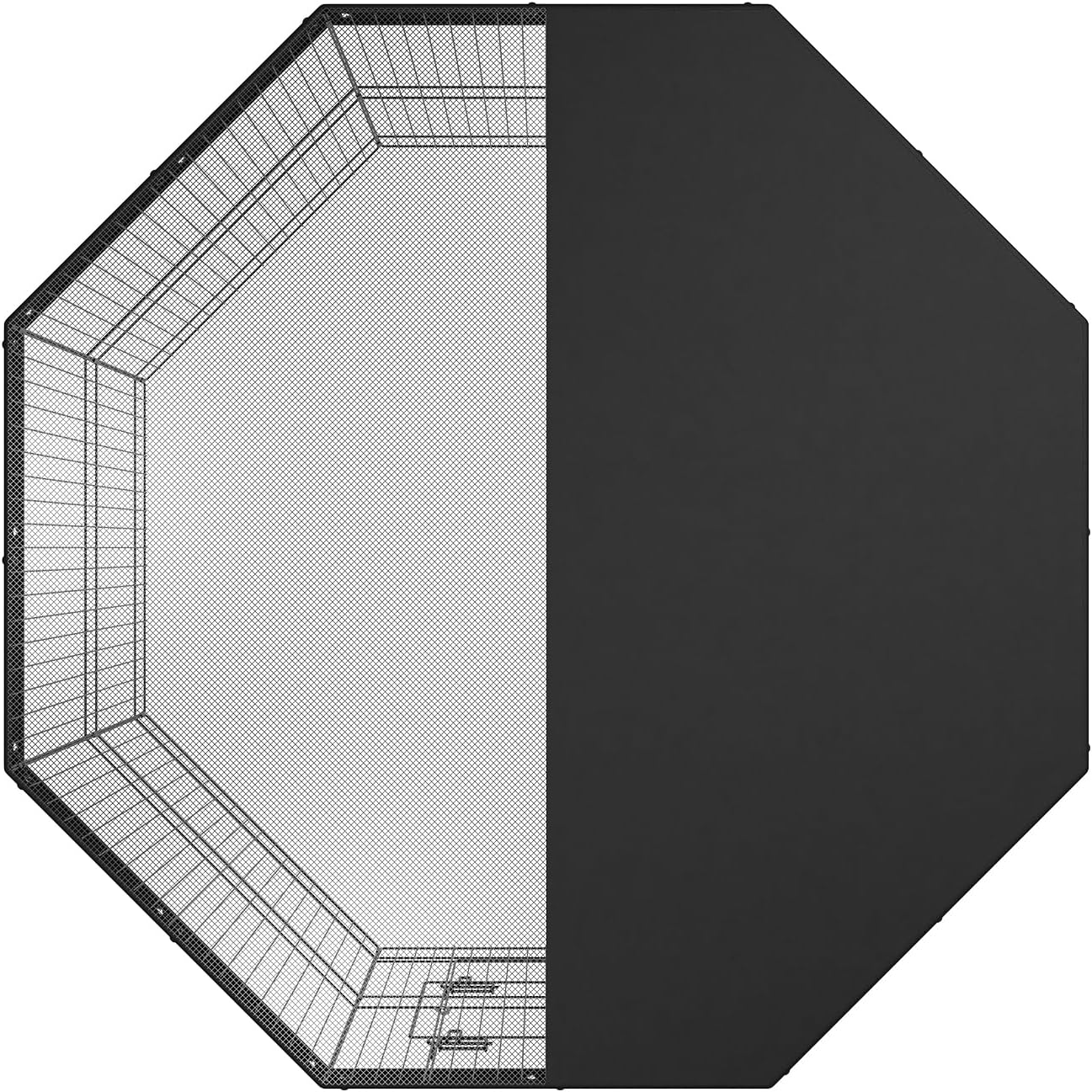 VEVOR Foldable Metal Dog Exercise Pen, Pet Puppy Playpen Yard Fence with Top Cover & Door, Indoor Outdoor 8 Panels 24" W x 24" H Dogs Crate Kennel with Ground Stakes for Small & Medium Dogs - Image 10