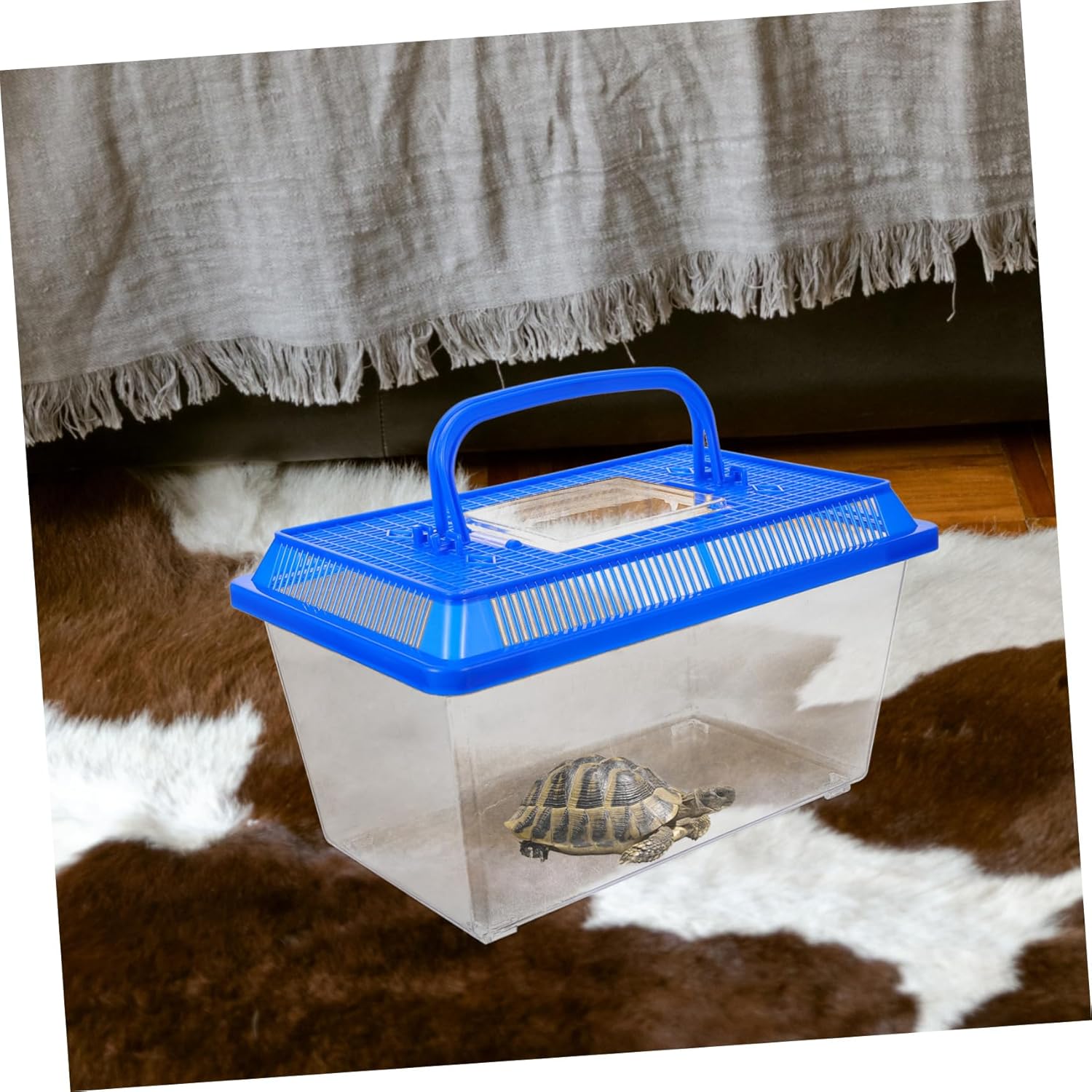 SUPVOX Red Eared Slider Turtle Tank Pet Feeding Box with Ramp Reptile Habitat Tank - Image 6