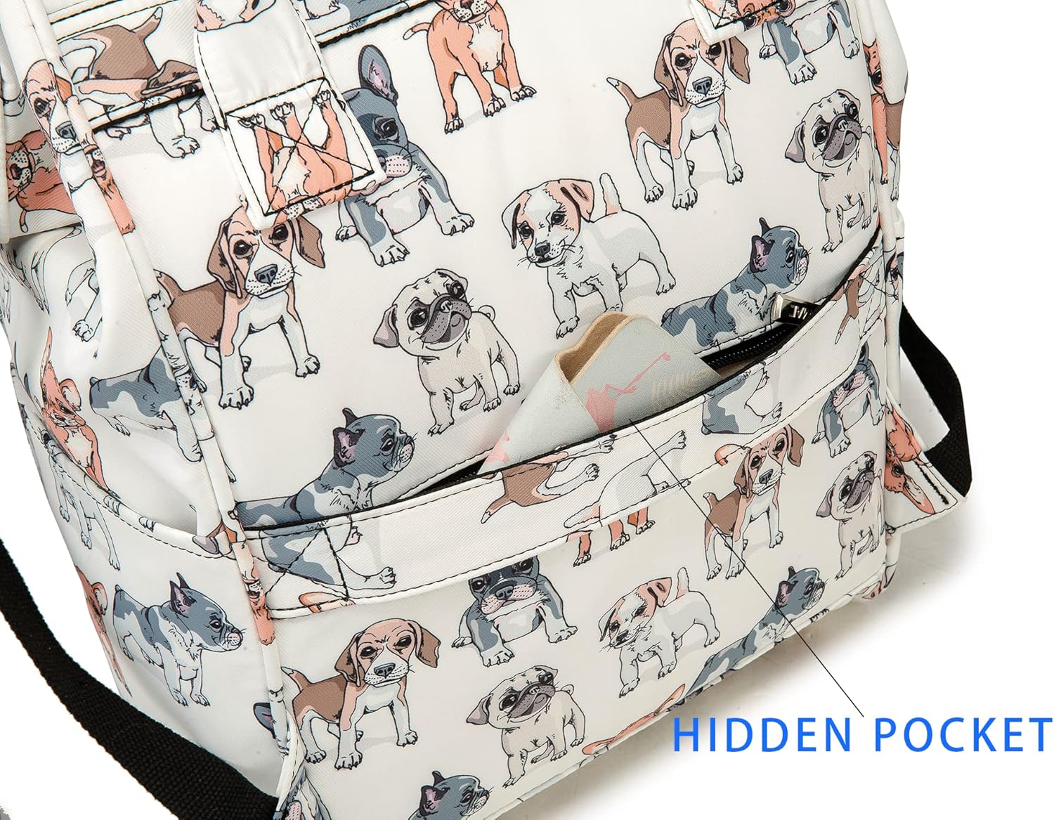 Kinmac Wide Open Style Laptop Backpack College Travel Outdoor Backpack For Laptop Up to 15.6 Inch (Dog) - Image 7