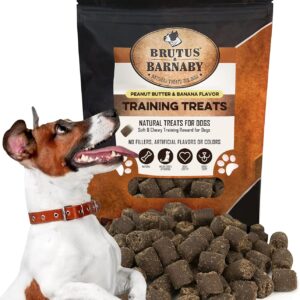 Training Treats for Dogs - Peanut Butter & Banana - All-Natural Healthy Low Calorie Vegan Treat - Great to Use for Rewards in Training Your Puppy Or Dog