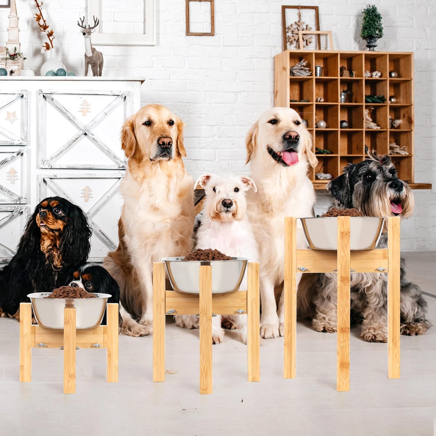 Elevated Dog Bowl Stand,Adjustable Dog Food Stand for 6”-8” Bowls,Single Dog Bowl Holder 7” Tall for Cats and Small Dogs - Image 9