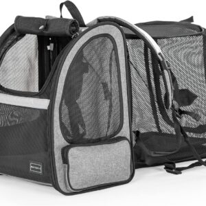 Petsfit Dog Backpack Carrier,Cat Backpacks Expandable with Great Venti...