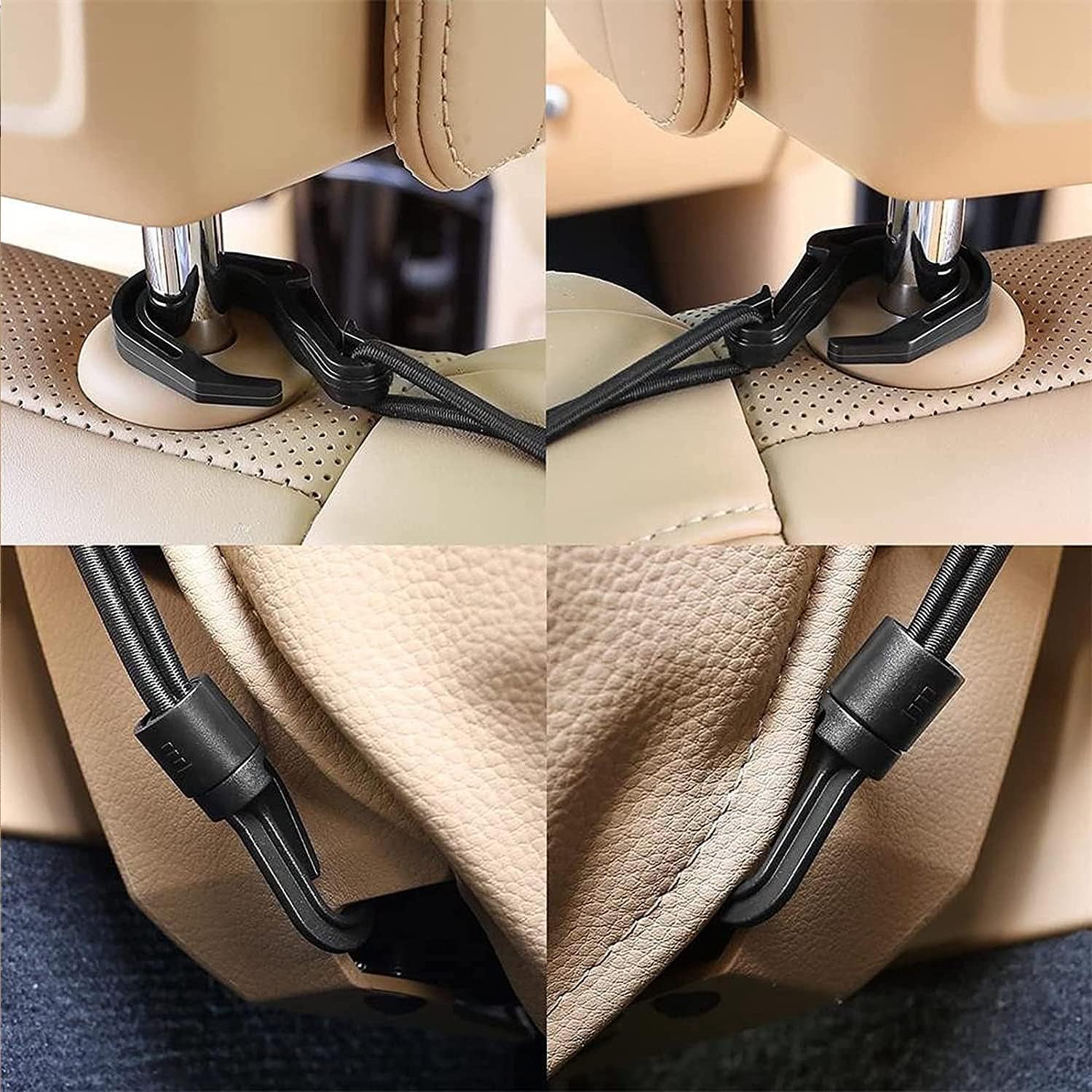 MBVBN 3-Layer Car Mesh Organizer, Seat Back Net Bag, Barrier of Backseat Pet Kids, Cargo Tissue Purse Holder, Driver Storage Netting Pouch, Car Accessories - Image 4