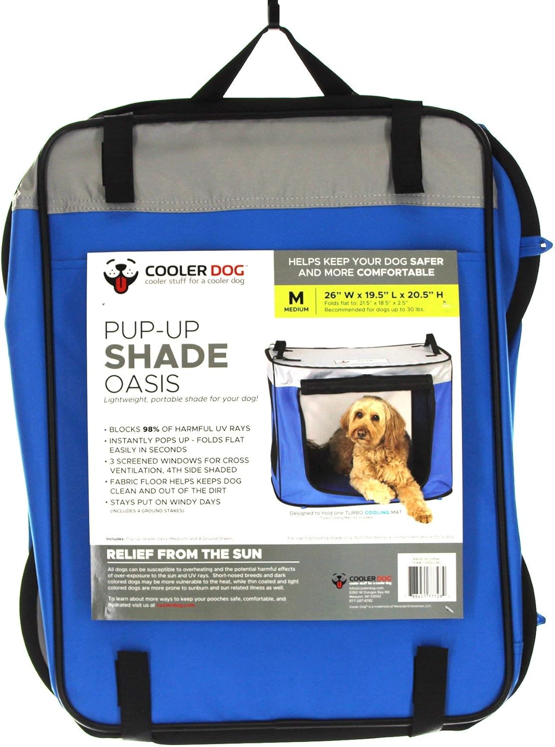 Pop Up Shade Oasis Dog Shade UV Sun Protection, Medium - Image 5