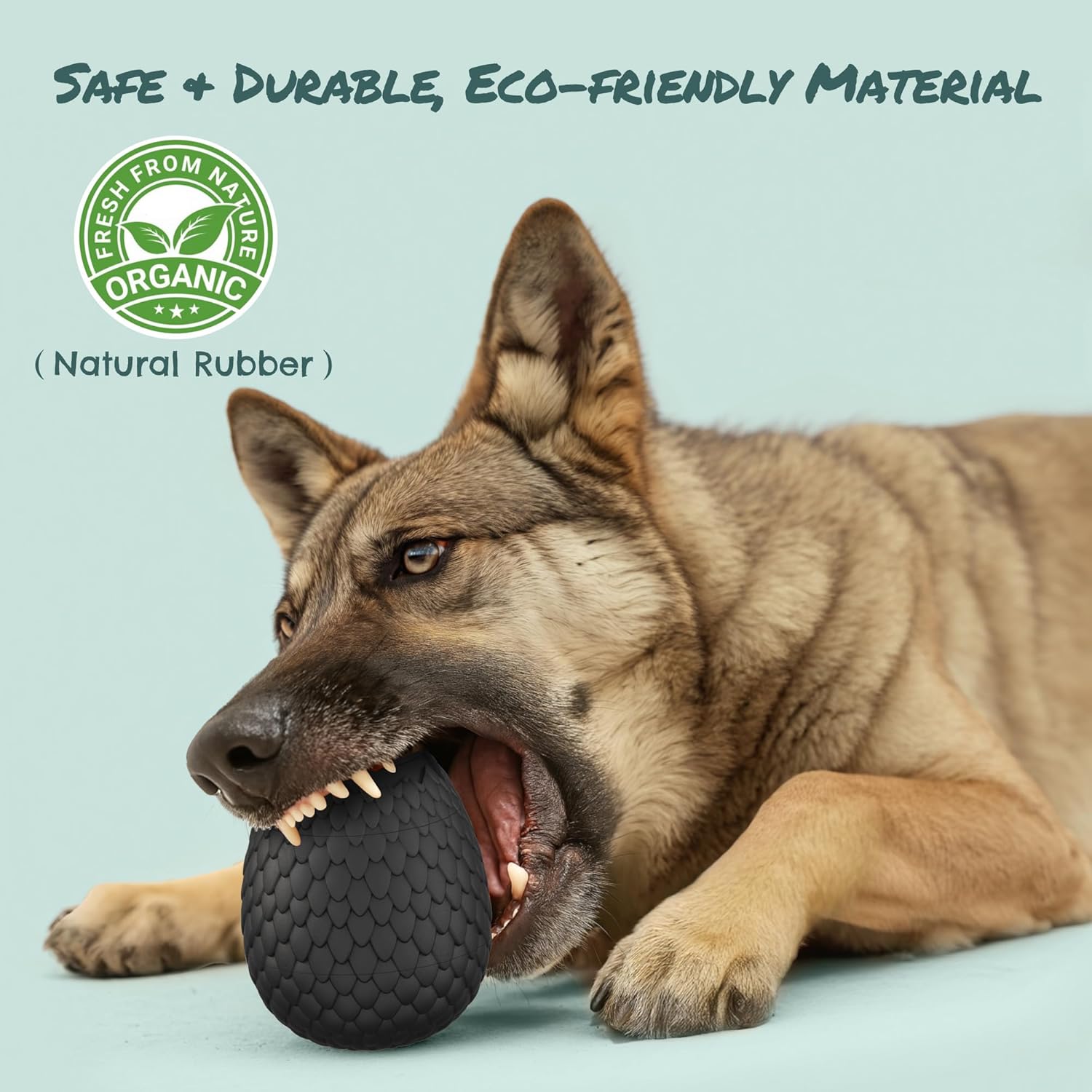 2-in-1 Enrichment Chew Toy for Dogs - Frozen Treat Toy & Dispensing Dog Puzzles Toy, Fillable Rubber Interactive Toy, Keeps Dogs Busy, Reduces Anxiety, Safe & Easy to Clean Black - Image 5