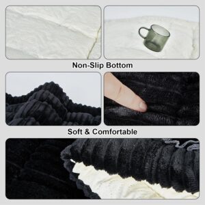 Backseat Pet Bed Mat Non-Slip Dog Car Seat Cover Scratch Chew Resistant Dog Blanket for SUVs, Trucks & Sedans 23″ x 51″ Easy Clean Comfortable Car Travel Pet Pad, Pure Black