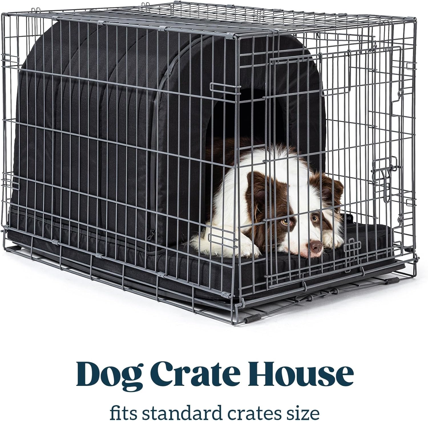 Orthopedic Dog House - Outdoor Waterproof Dog Shelter w/Porch - Indoor Pet House w/Egg-Crate Foam - Cooling - Machine Washable - Ideal for Large Breeds & Fits 36-Inch Crate - 35"x22" - Image 4