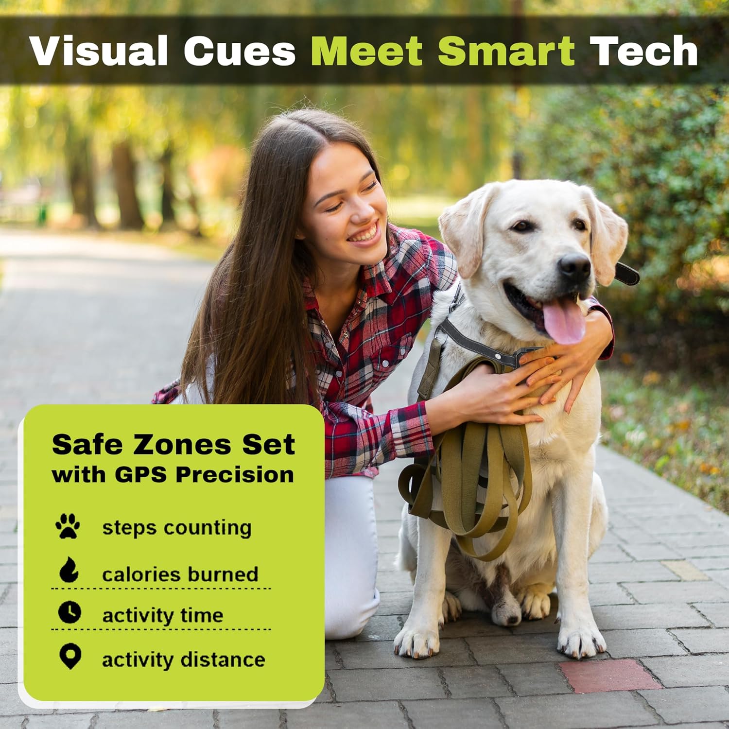 Customizable Invisible GPS Dog Collar Fence System, Waterproof LCD Collar & – Wireless Dog Fence, Wireless Pet Collar & App-Controlled Dog Training Collar - Image 5