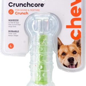 Petstages Crunchcore Bone Water Bottle Alternative Dog Chew Toy, Large