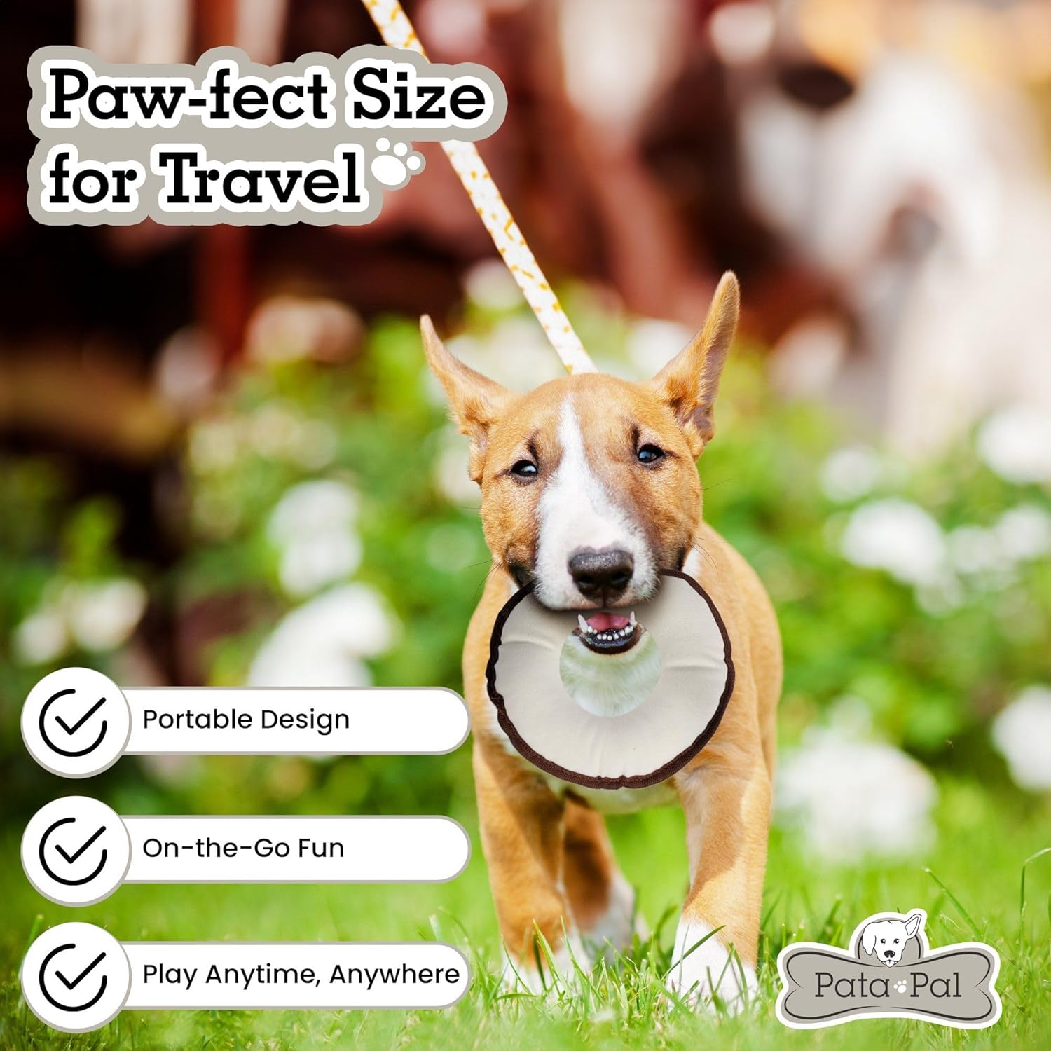 3-Piece Eco-Friendly Durable Cotton Squeaky Dog Toy Set for Chewing, Training, Playing and Exercise – Harry The Hound, T-Bone & Donut The Round Disk, White (Safe for Pets & Kids) - Image 6