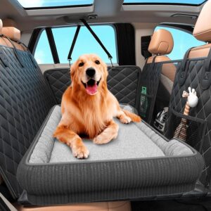 Backseat Pet Bed Mat, Non-Slip Dog Bed Mat for Car, Fuzzy Travel Pet Mat, Fit for Backseat Extenders, Car Seat Protector, Nonslip Soft Durable (24 x 52 inch)