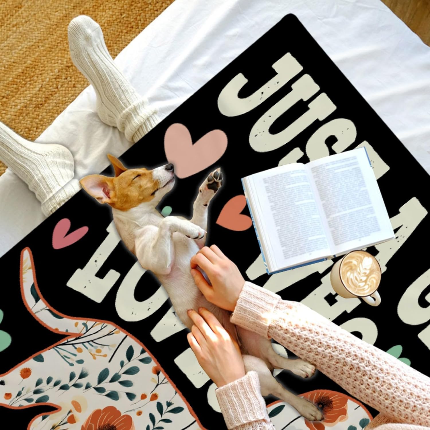 Just A Girl Who Loves Dachshund Blanket | Plush Warm Dog Blanket for Couch/Travel/Camping | Dachshund Gifts for Dog Lovers | Halloween Christmas Birthday Gifts | 50"x60" for Teen - Image 6