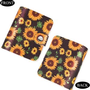 Hennaja Pill Organizer,Pill Pouches Clear Plastic Pill Bags Self Sealing Travel Medicine Organizer Storage (1-Sunflower, 1 Pack)