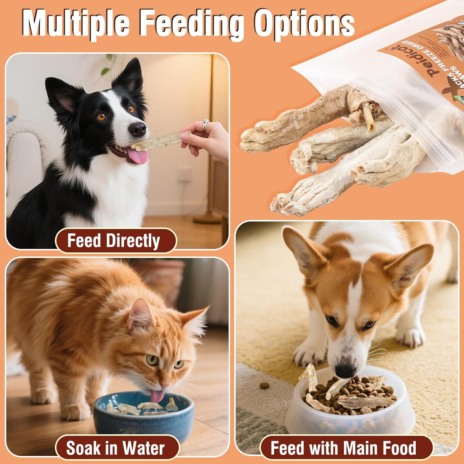 Freeze Dried Rabbit Feet Dog Treats, Natural Grain-Free Chews for Small & Large Dogs Single-Ingredient, High-Protein Freeze Paw Food for Training - Image 6