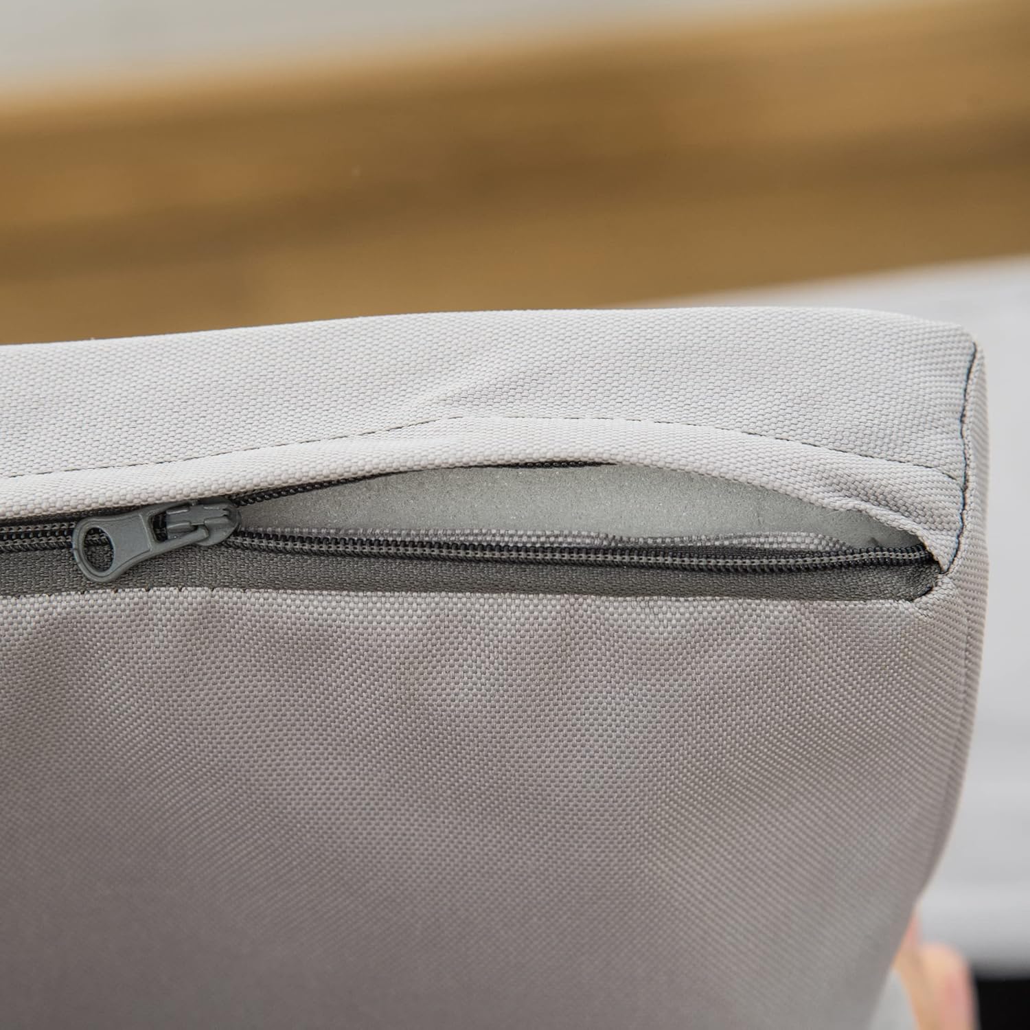 PawHut Rattan Dog Bed, Elevated Pet Sofa, Wicker Cat House, Indoor/Outdoor Use, for Garden Patio with Foldable Canopy, for Small or Medium-Sized Pets, Coffee - Image 8