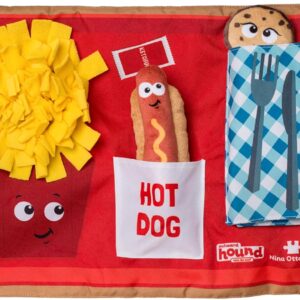 Outward Hound by Nina Ottosson Activity Matz Fast Food Fun Plush Dog P...