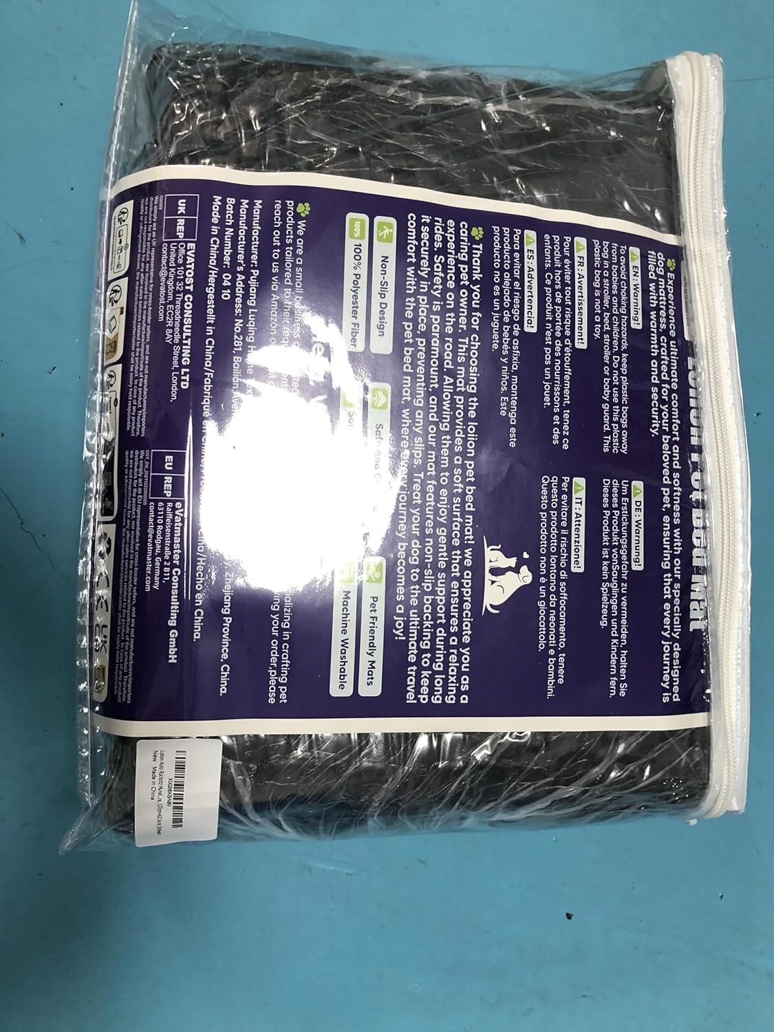 Dog Car Bed Mat, Non-Slip Backseat Extender Pet Blanket, Plaid Dog Bed for SUVs, Sedans & Trucks, Chew-Resistant Travel Pad for Dogs, Easy Clean & Scratch-Proof & Comfort (50"x24.6") Black - Image 8