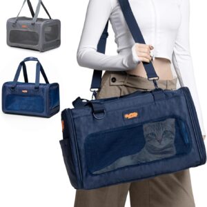 Dog Sling Carrier for Small Dogs – Pet Shoulder Bag with Safety Strap, Breathable Dog Pouch Carrier for Puppies and Cats – Soft Hands-Free Dog Carrier for Travel, Hiking, Shopping