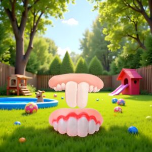 2Pcs Fake Braces for Dogs | Funnys Silicone Dentures for Dogs | Funny Fakes Teeth | Creative Fakes Teeths Dog Chew Toys – Funnys Dentures Pet Decorating, Easy to Apply Dog Toy Teeth，Toys