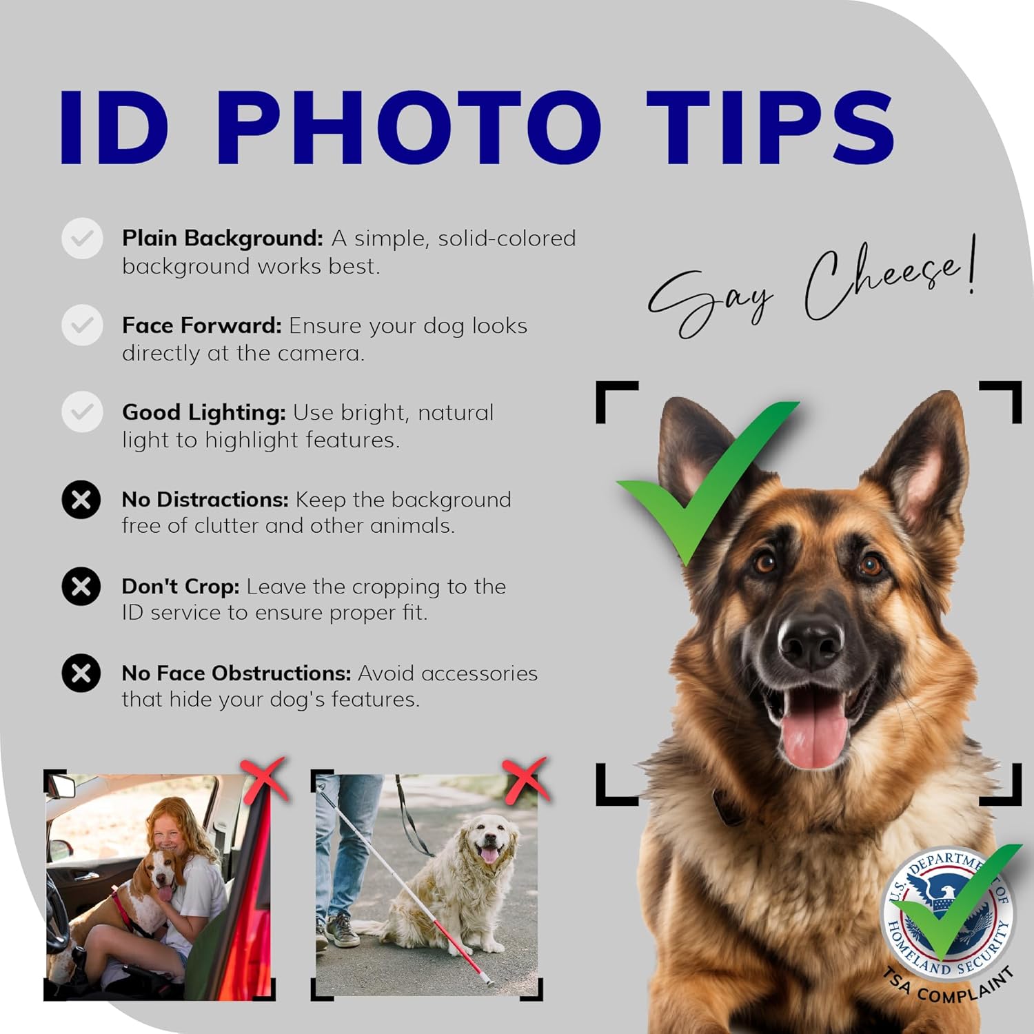ActiveDogs Registered Service Dog Photo ID Card & Identification Holder - ADA & TSA Compliant Service Dog Badge with QR Code & Clip-On Carrier - Free Registration & Digital Copy - Image 9
