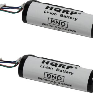 HQRP 2-Pack Extended Battery Pack Compatible with Garmin Astro System DC40 DC-40 GPS Dog Tracking System Collar Transmitter 010-11484-00