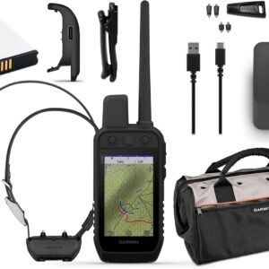 Garmin Alpha 300 (TT 25 Bundle) GPS Dog Tracking System Bundle - Multidog Tracking GPS & Remote Training Device - Includes Garmin Field Bag