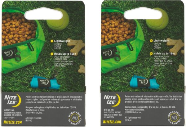 Nite Ize RadDog Collapsible Bowl - Convenient & Compact Food Bowl for Pets - Durable Traveling Water Bowl - Multipurpose & Leak-Proof - Durable Dog Bowl - Lime (2 Pack) - Image 6