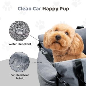 Cozy Dog Car Seat for Medium Dogs, Soft Dog Bed for Car, Safety Travel...