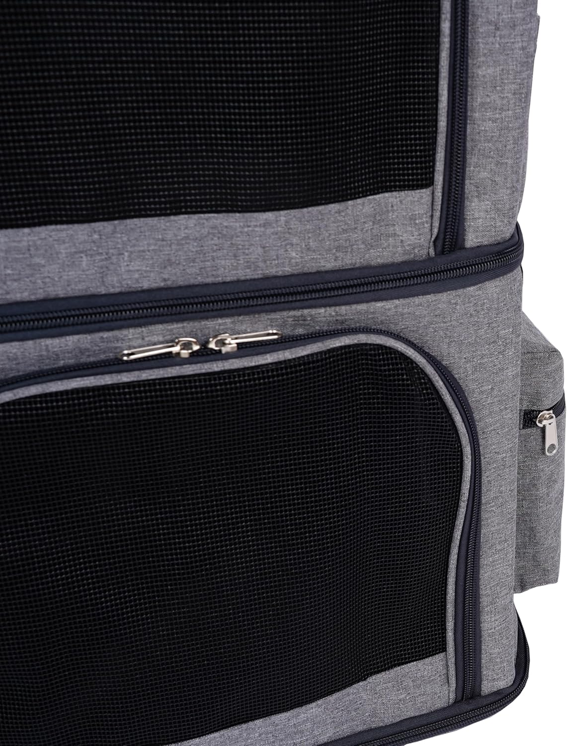 Cat & Dog Pet Backpack Travel Carrier- Double Compartment Back Pack Bag for Hiking, Carrying Small Dogs or Large Kitty Cats - Image 9