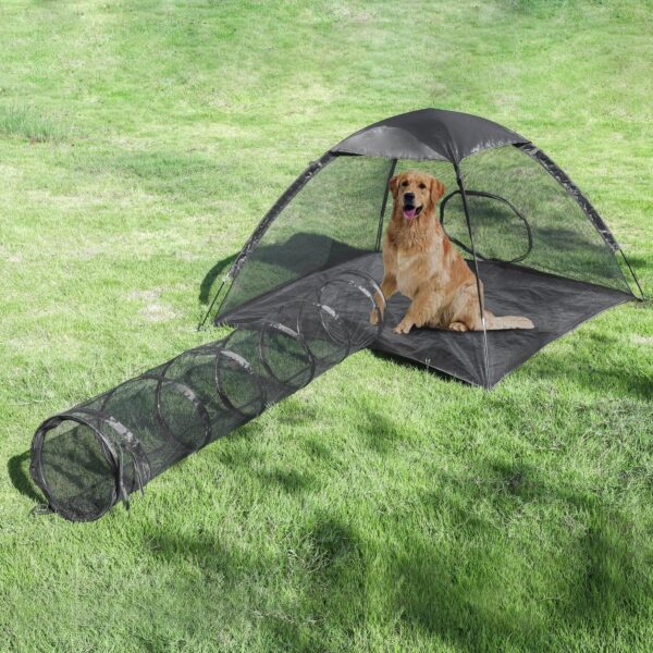 Rest-Eazzzy Cat Tent Outdoor, Pet Enclosure Tent Suitable for Cats and Small Animals, Indoor Playpen Portable Exercise Tent with Carry Bag(Pet Tent& Tunnel) M - Image 8
