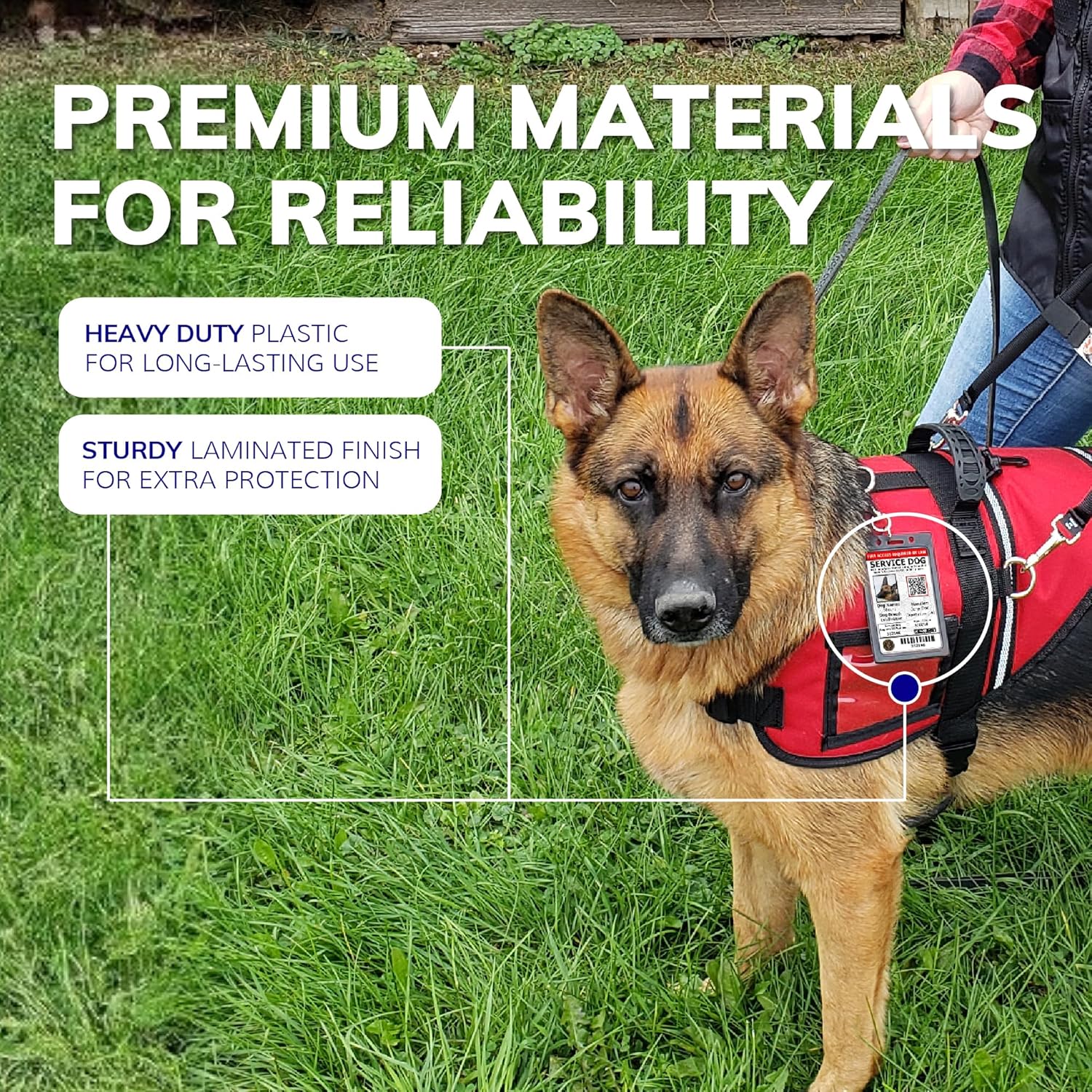 ActiveDogs Registered Service Dog Photo ID Card & Identification Holder - ADA & TSA Compliant Service Dog Badge with QR Code & Clip-On Carrier - Free Registration & Digital Copy - Image 6
