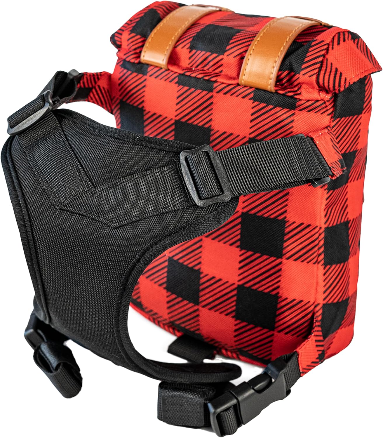 AKAY Medium Dog Backpack Carrier for Hiking, Walking, Travel - Red - 8.27" x 6.3" x 2.48" - Image 4