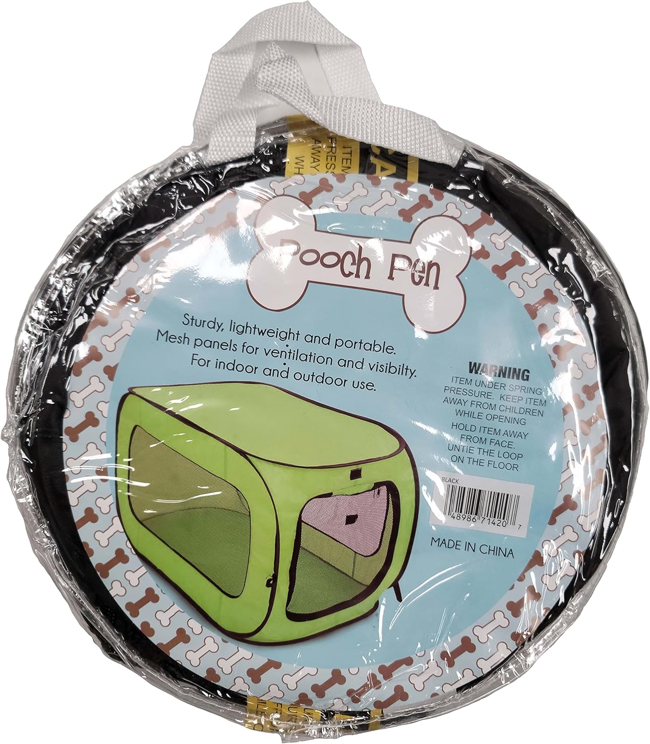 Beatrice Home Fashions Portable, Collapsible, Pop Up Kennel Travel Cat and Dog Crate, 32.5" L x 19.5" W x 19.5" H, Black - Image 10