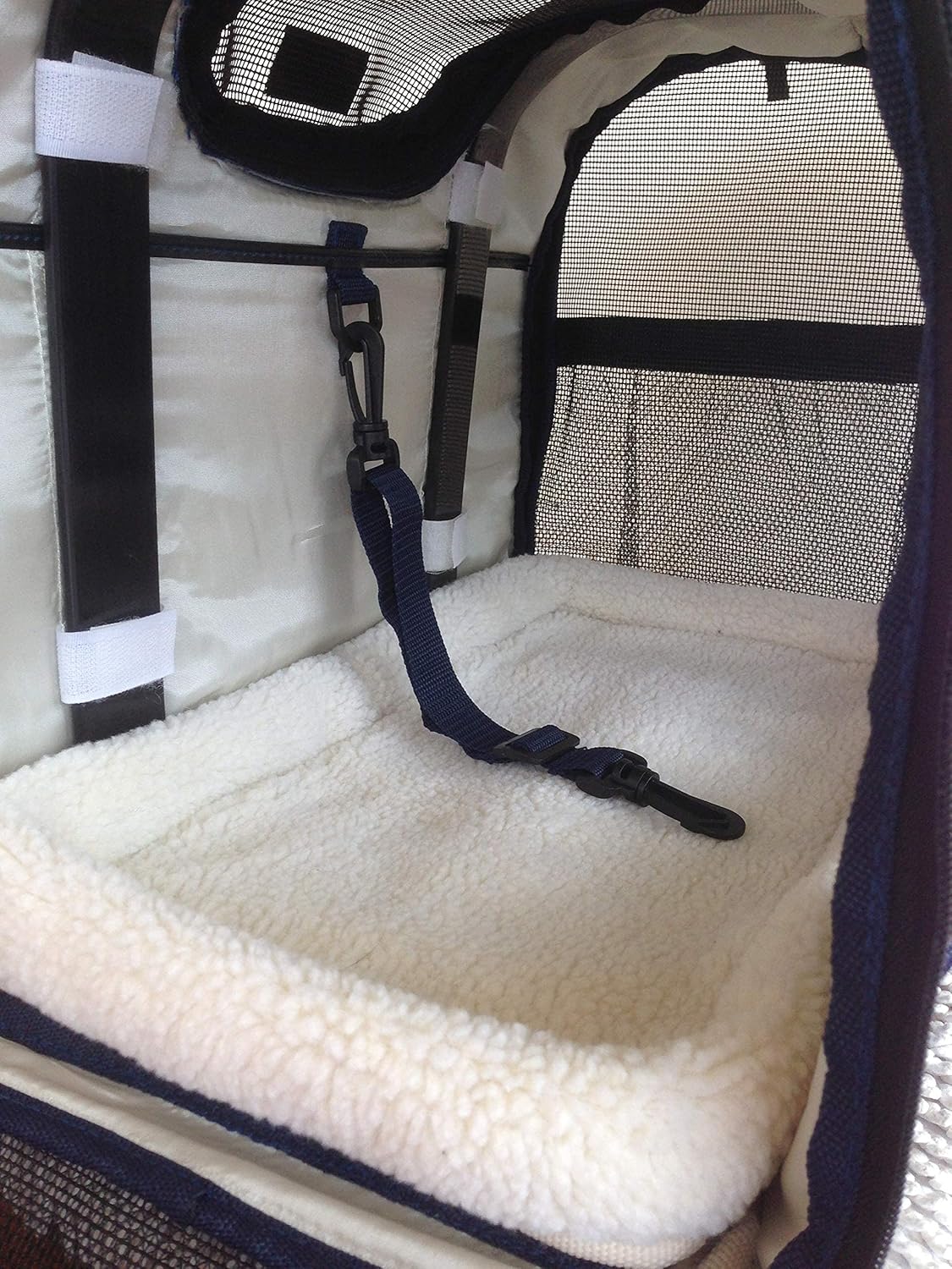 6-in-1 Sturdy Pet Carrier Backpack, Front Pack, Shoulder Bag, Pet Hand Bag, Car Seat Crate, Soft-Sided pet Carrier, Small Dog & Cat Travel Carrier, Size Large for Pets 18-21” Long, by Natuvalle. - Image 5