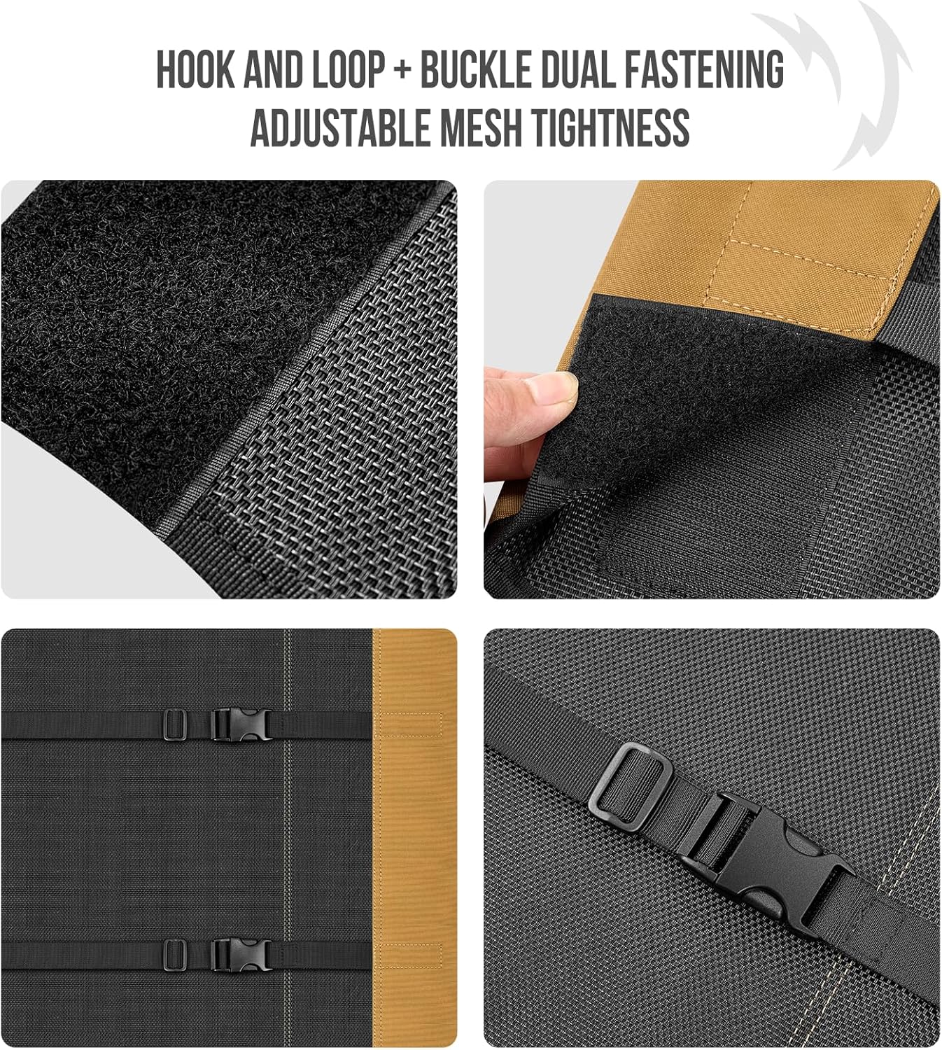 ONETIGRIS Elevated Dog Cot, Raised Bed for Medium Large Dogs Indoor Outdoor Cooling Elevated Dog Beds with Breathable Teslin Mesh and No-Slip Feet (Brown, Small) - Image 4